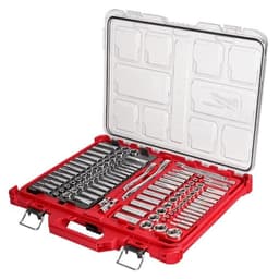 Milwaukee 1/4" & 3/8" Drive Ratchet and Socket Set, 106-Piece with PACKOUT